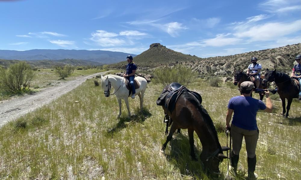 paseo a caballo desierto de tabernas